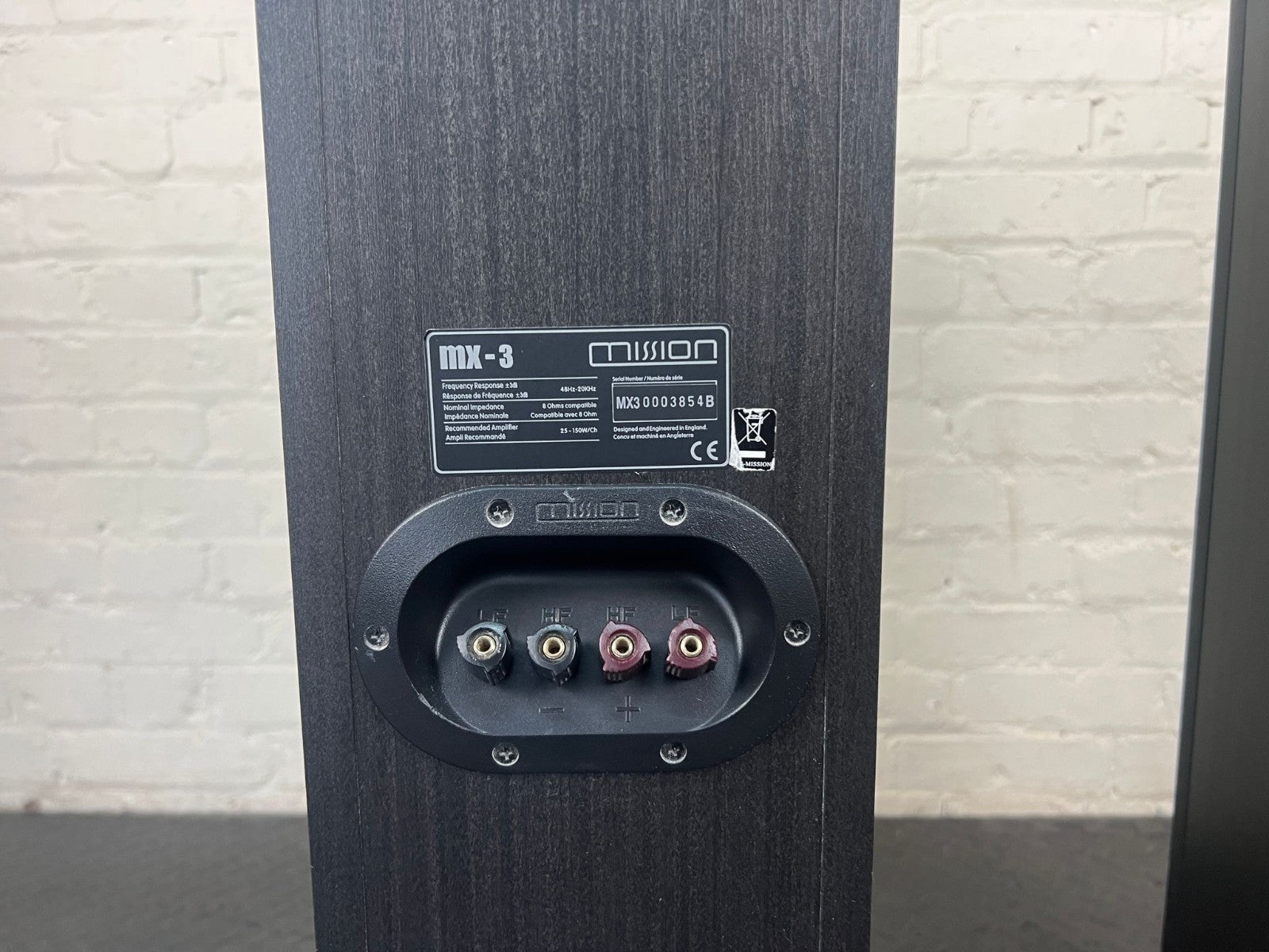 MISSION MX 3 FLOOR STANDING SPEAKERS WITH SPEAKER PLATFORMS STANDS