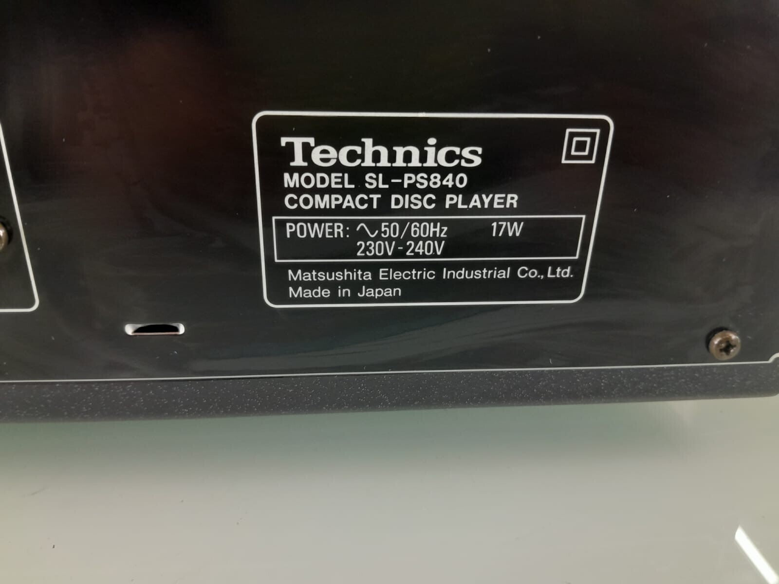 TECHNICS SL PS840 CD PLAYER