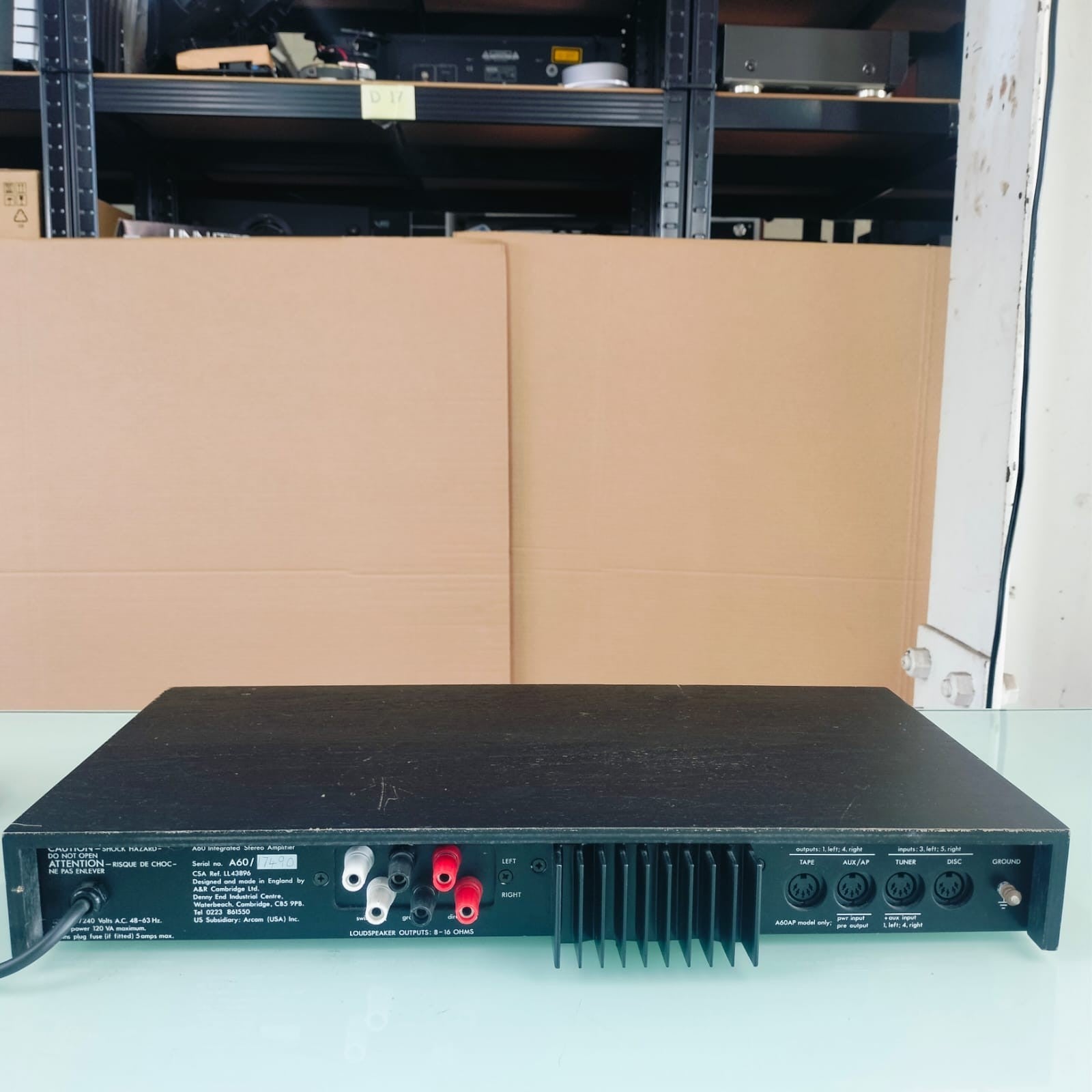 A&R CAMBRIDGE ARCAM A60 INTEGRATED AMPLIFIER