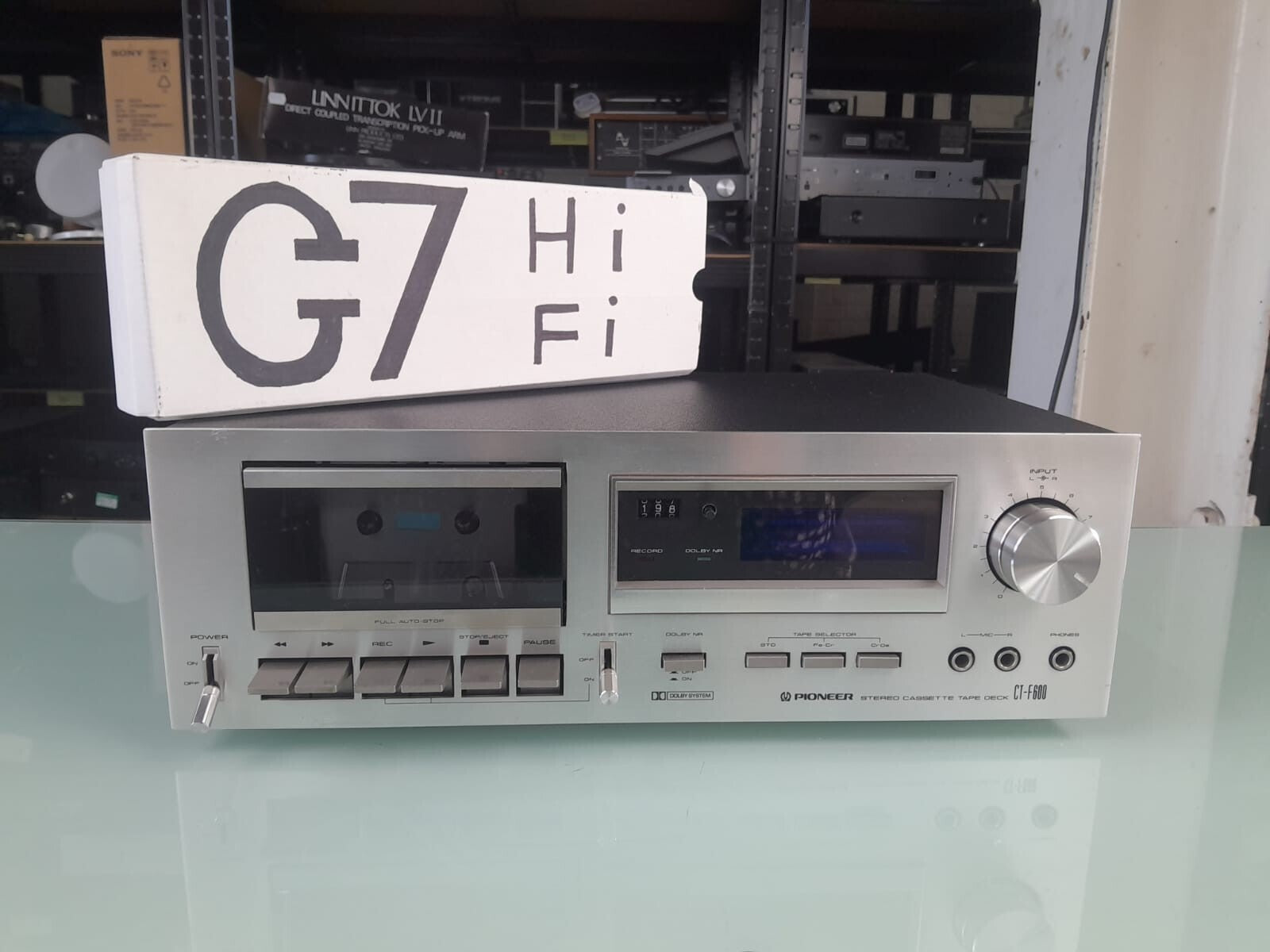SERVICED PIONEER CT F600 STEREO CASSETTE TAPE DECK #002