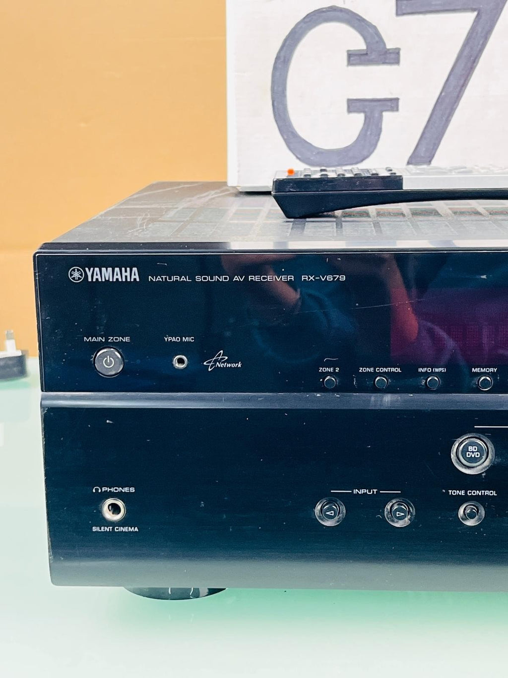 YAMAHA RX V679 NATURAL SOUND AV RECEIVER WITH REMOTE