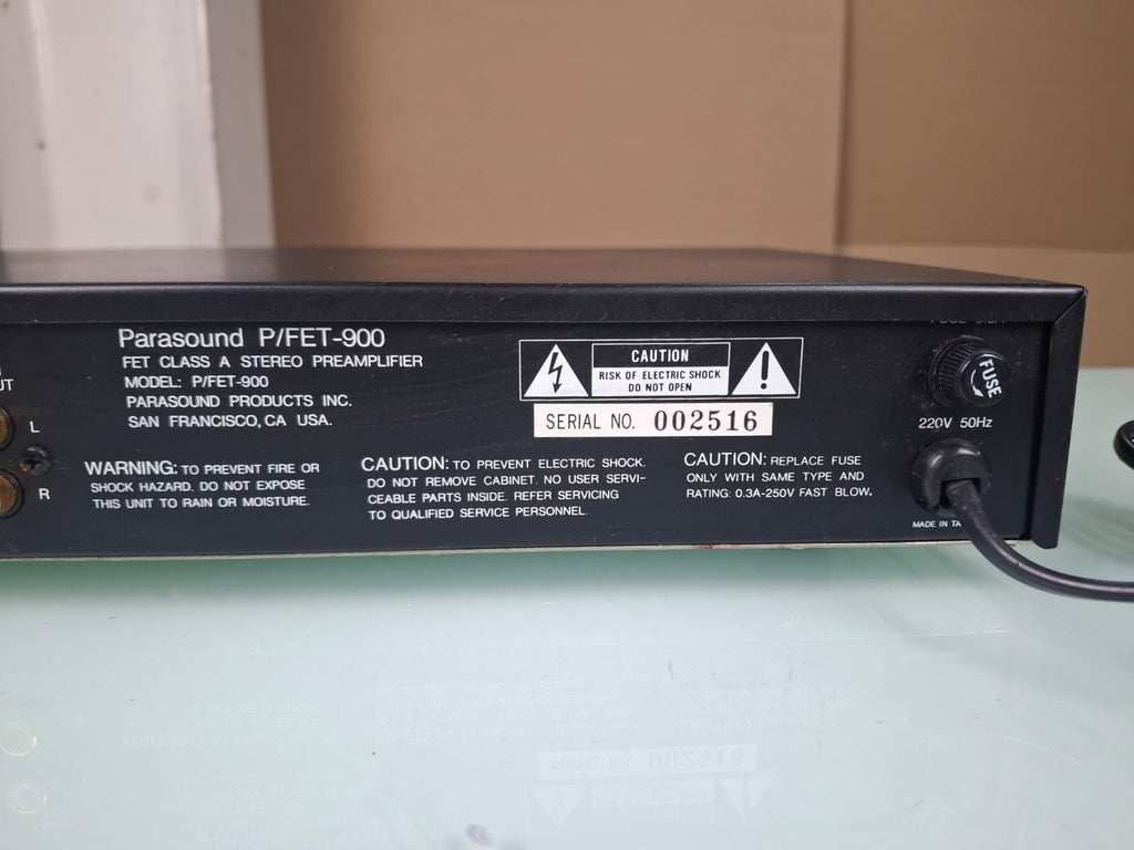 PARASOUND P/FET 900 FET CLASS A DISCRETE PREAMPLIFIER