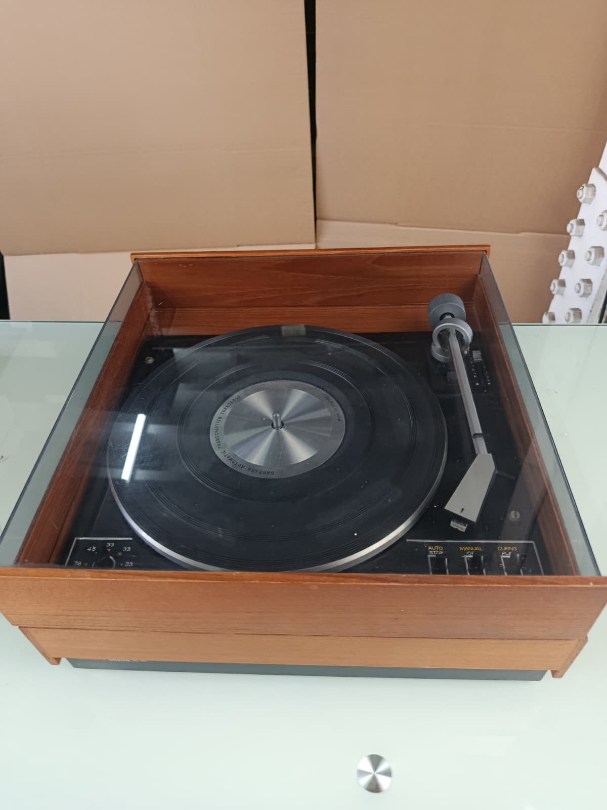 GARRARD AP 76 IN BUSH AREANA PLINTH TURNTABLE