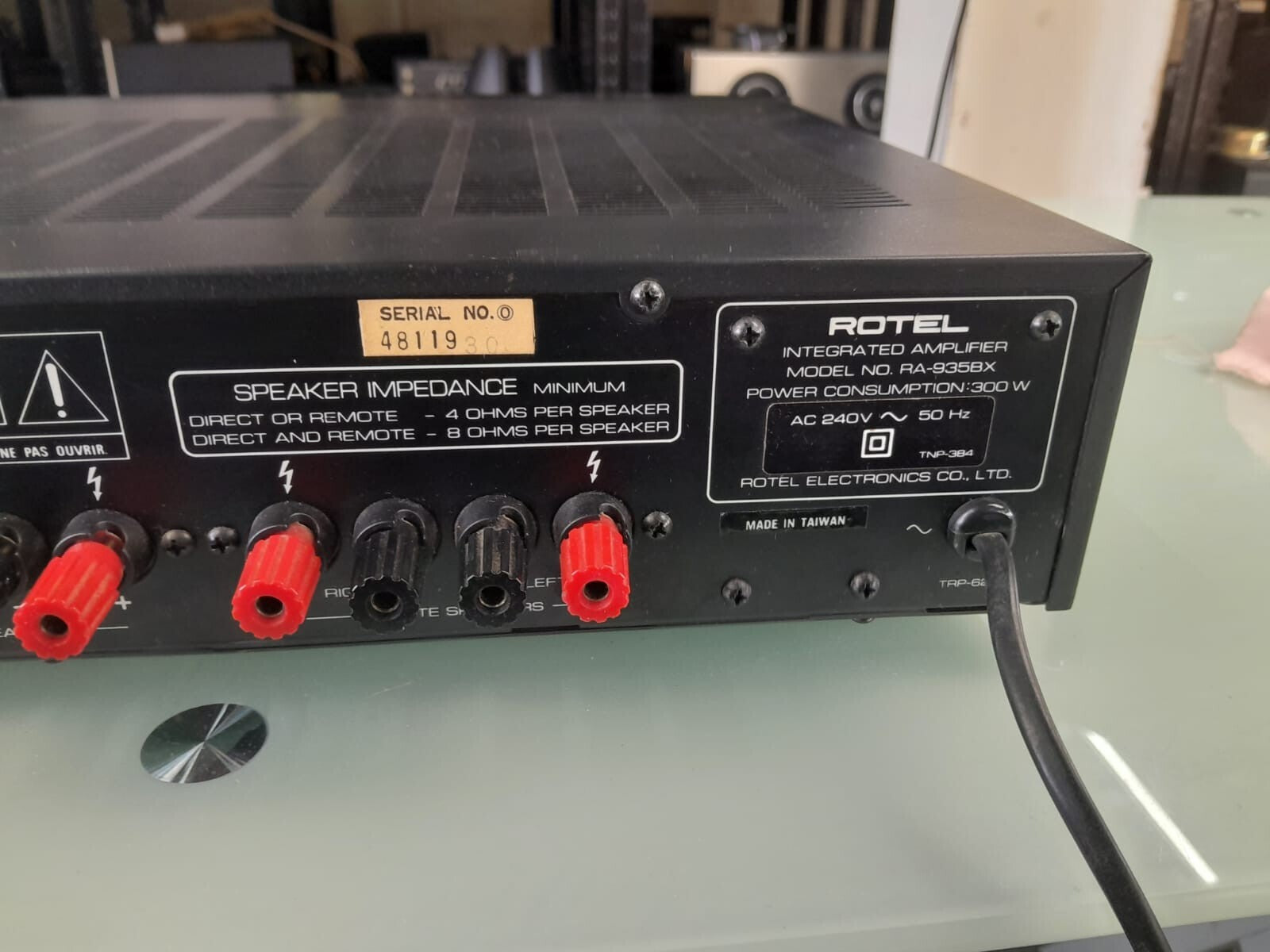 ROTEL RA 935BX STEREO INTEGRATED AMPLIFIER