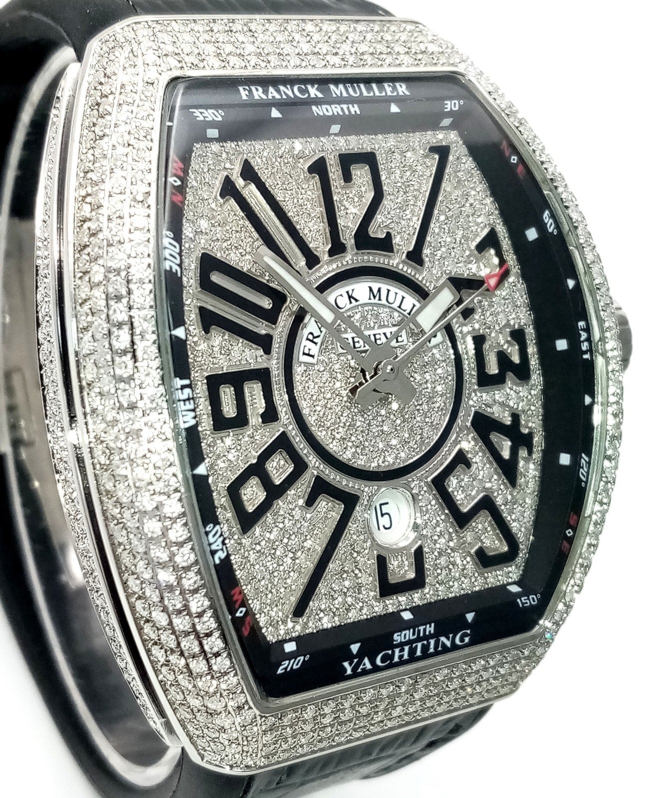 FRANCK MULLER VANGUARD DIAMOND BUSS MASTER COMPLICATIONS V 45 SC DT YACHTING