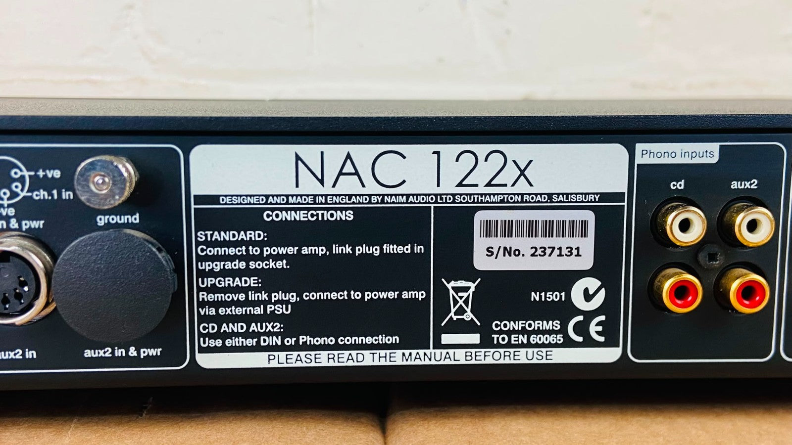 NAIM NAC 122X PREAMPLIFIER