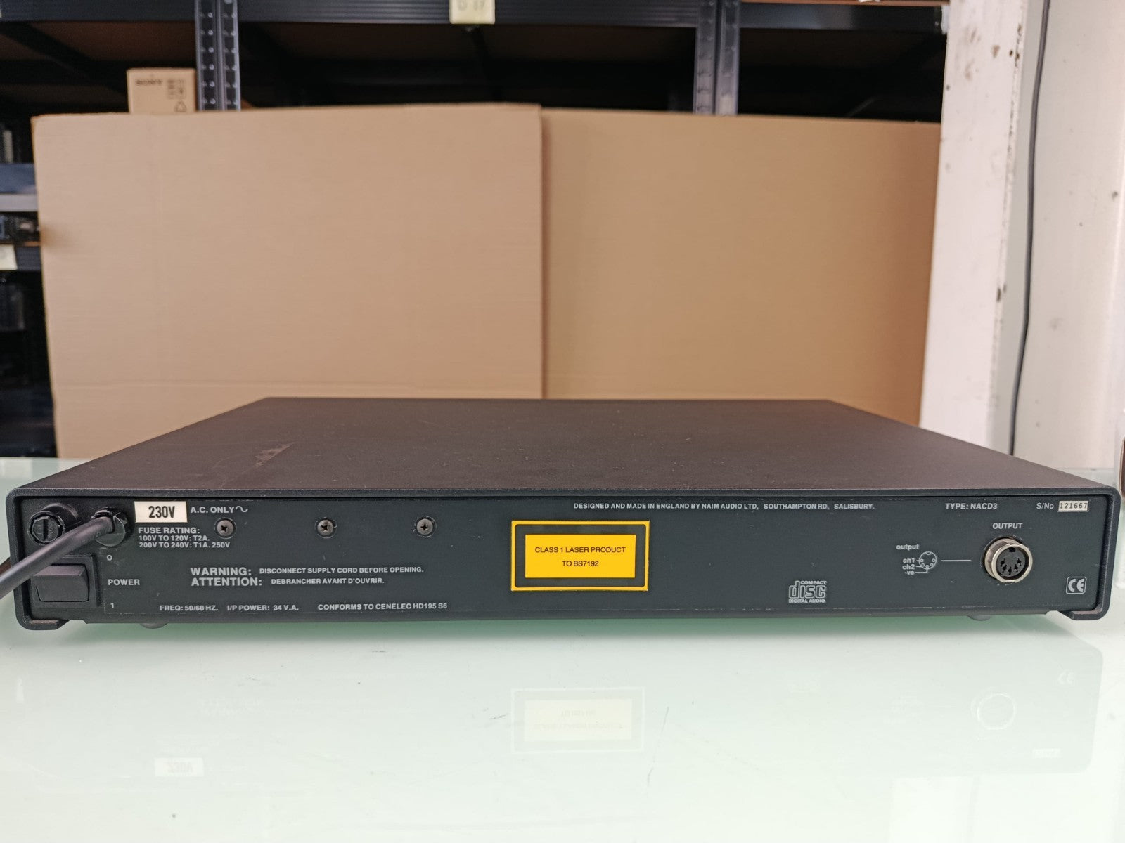 NAIM NA CD3 CD PLAYER WITH PLUCK AND REMOTE