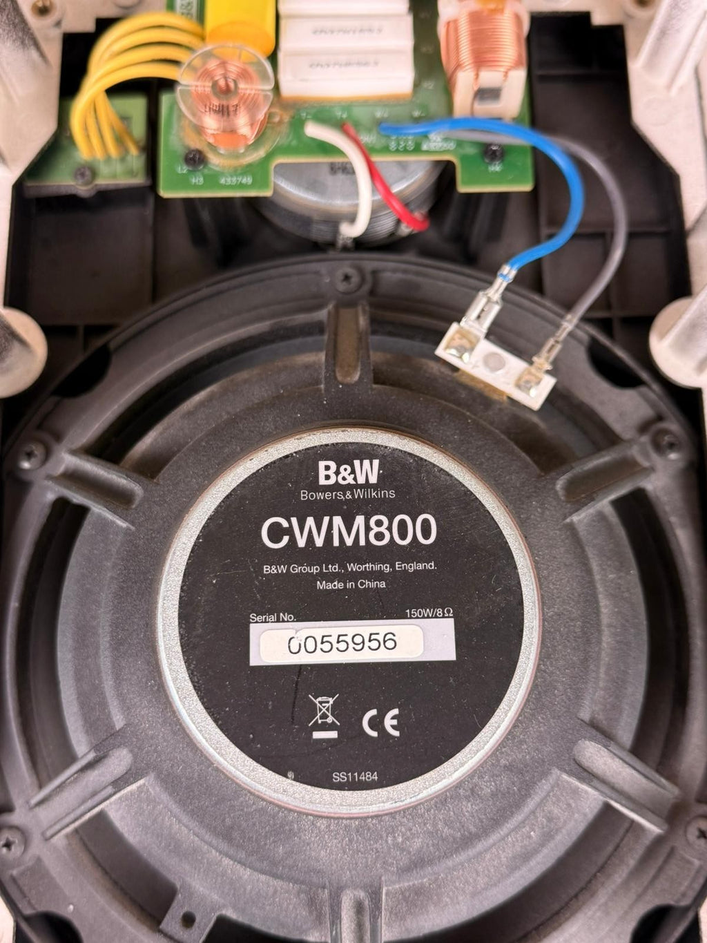 BOWERS & WILKINS B&W CWM800 IN-WALL SPEAKER #002