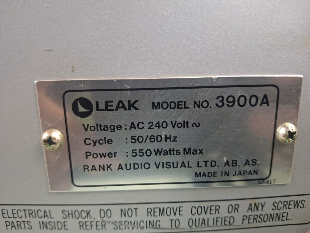 LEAK 3900A INTEGRATED STEREO AMPLIFIER