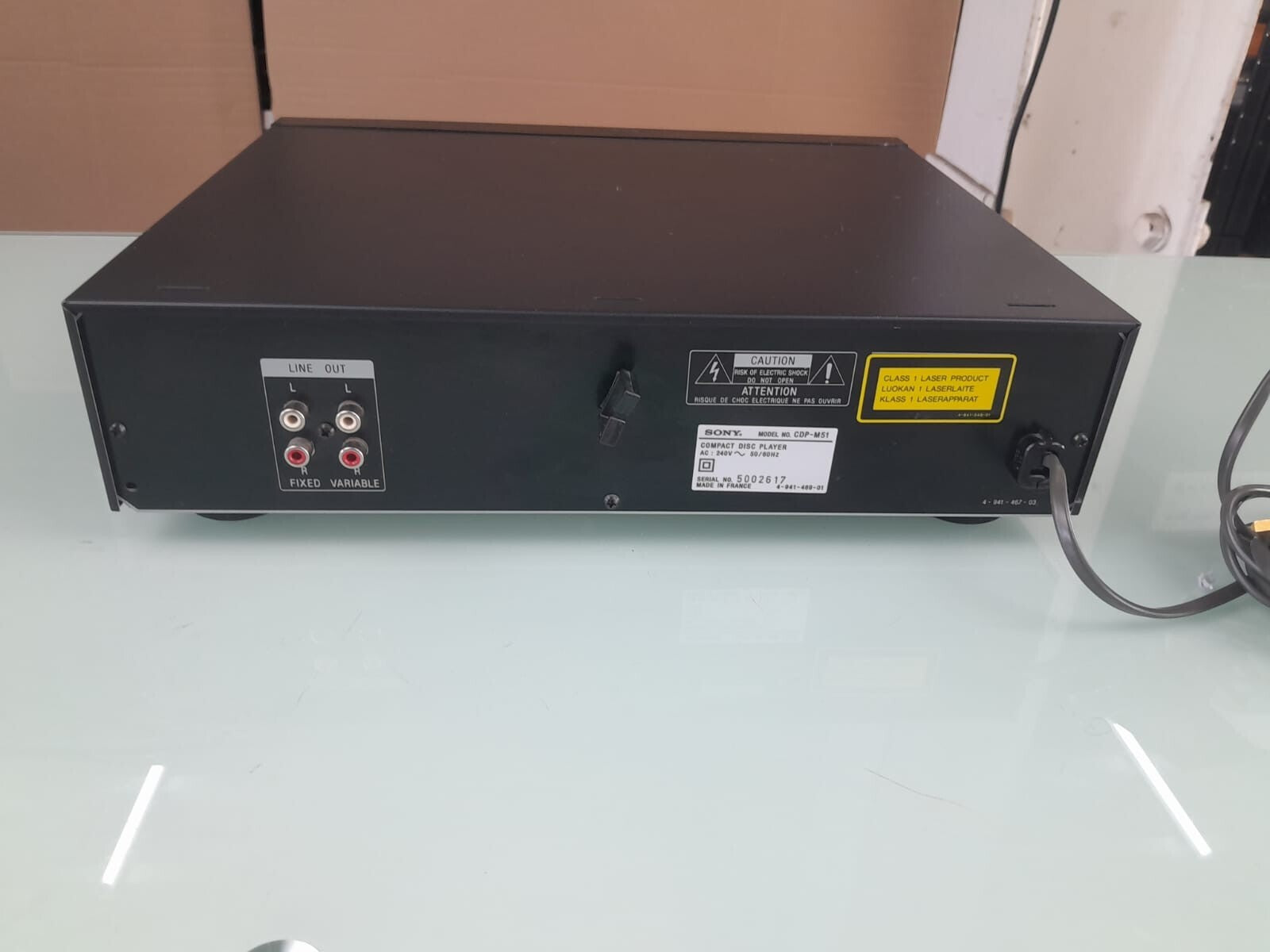 SONY CDP M51 CD PLAYER