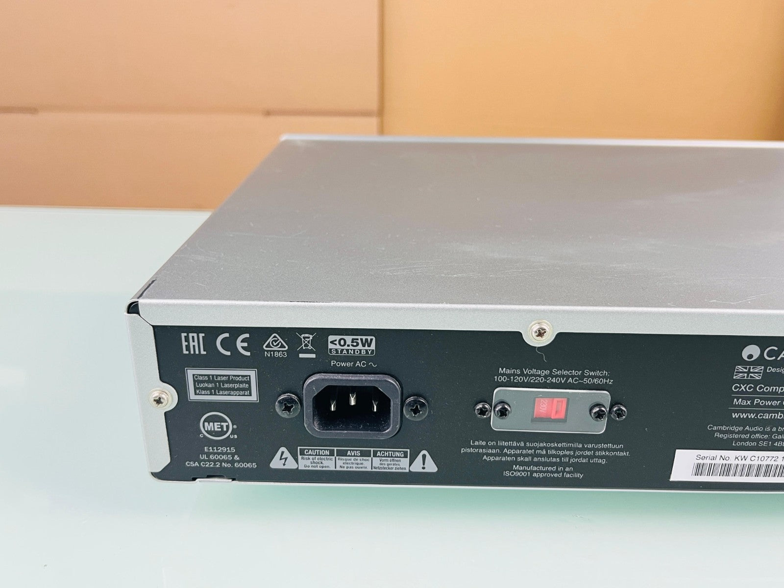 CAMBRIDGE AUDIO CXC CD TRANSPORT WITH REMOTE