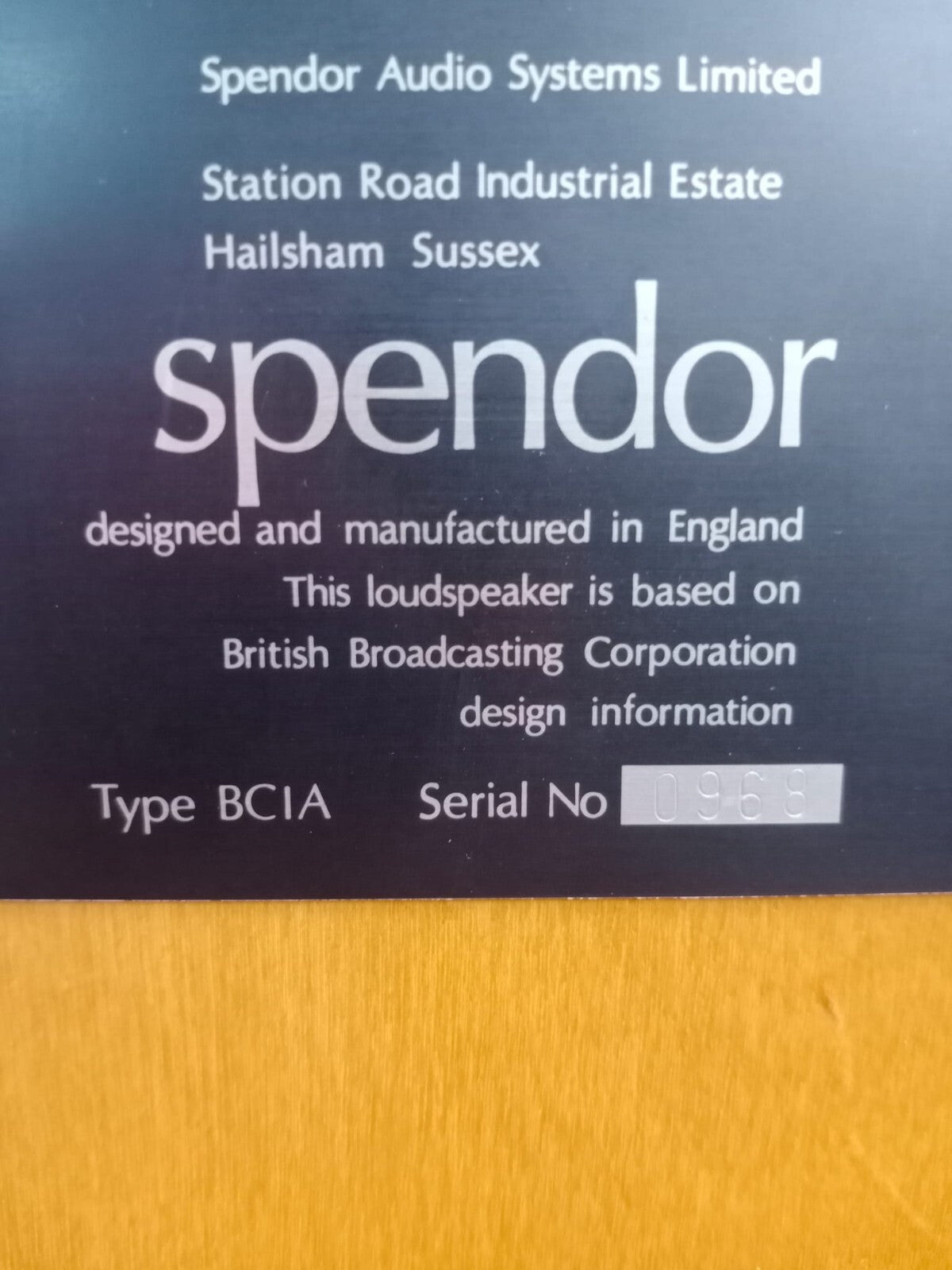 Spendor BC1A with M50 amplifiers Floor Standing Speakers #002