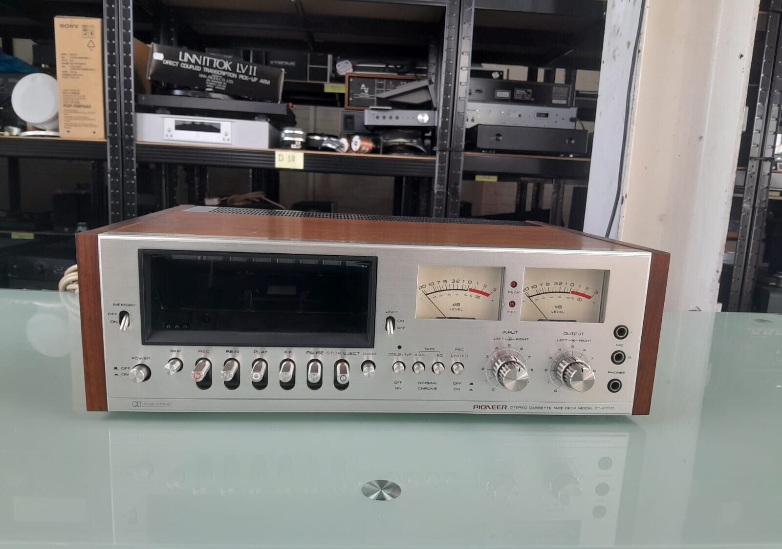 SERVICED PIONEER CT F7171 STEREO CASSETTE TAPE DECK