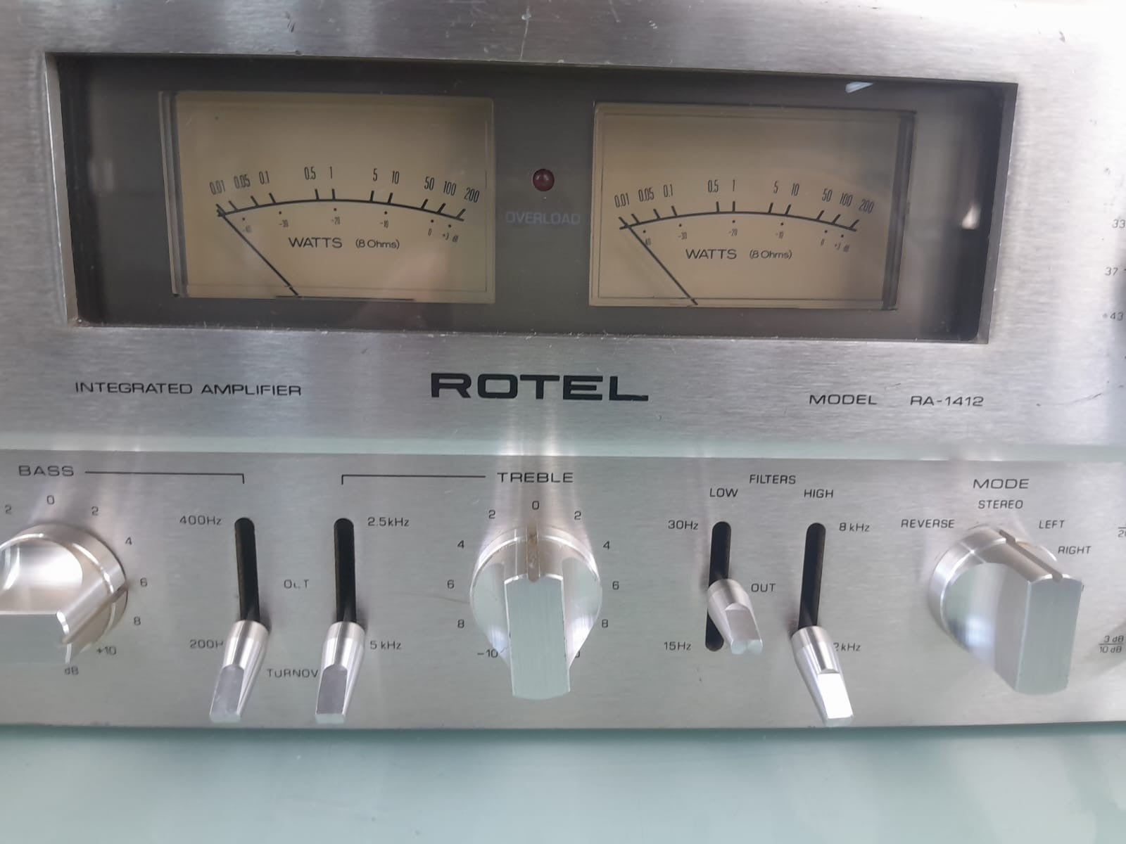 SERVICED ROTEL RA 1412 INTEGRATED AMPLIFIER