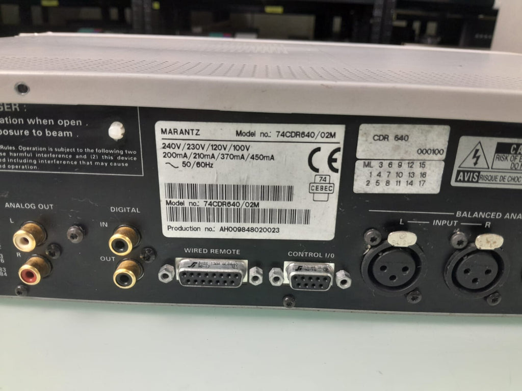 MARANTZ CDR640 CD RECORDER