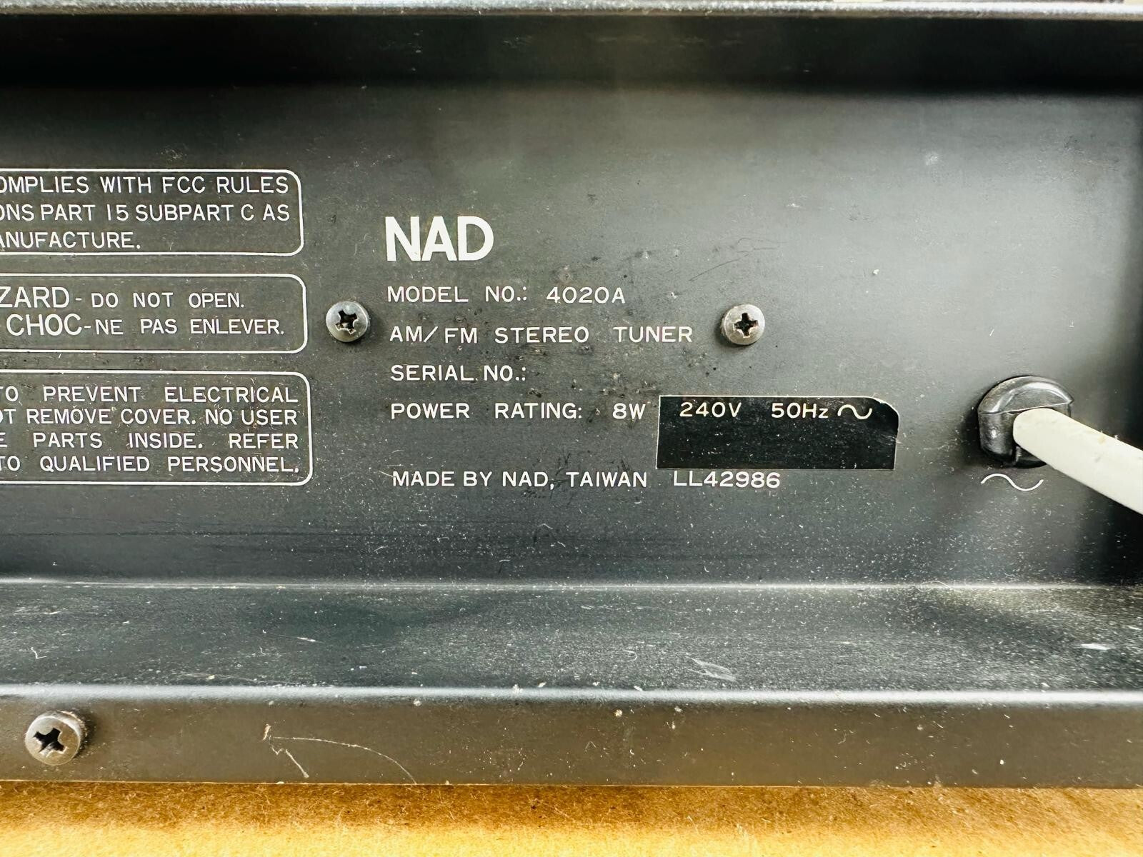NAD 4020A AM/FM Stereo Tuner