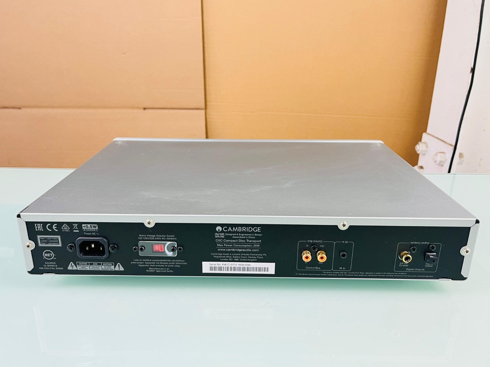 CAMBRIDGE AUDIO CXC CD TRANSPORT WITH REMOTE