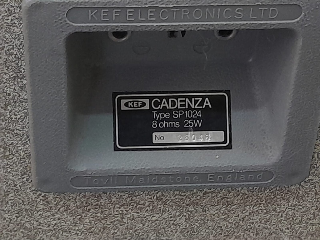 KEF CADENZA SPEAKERS