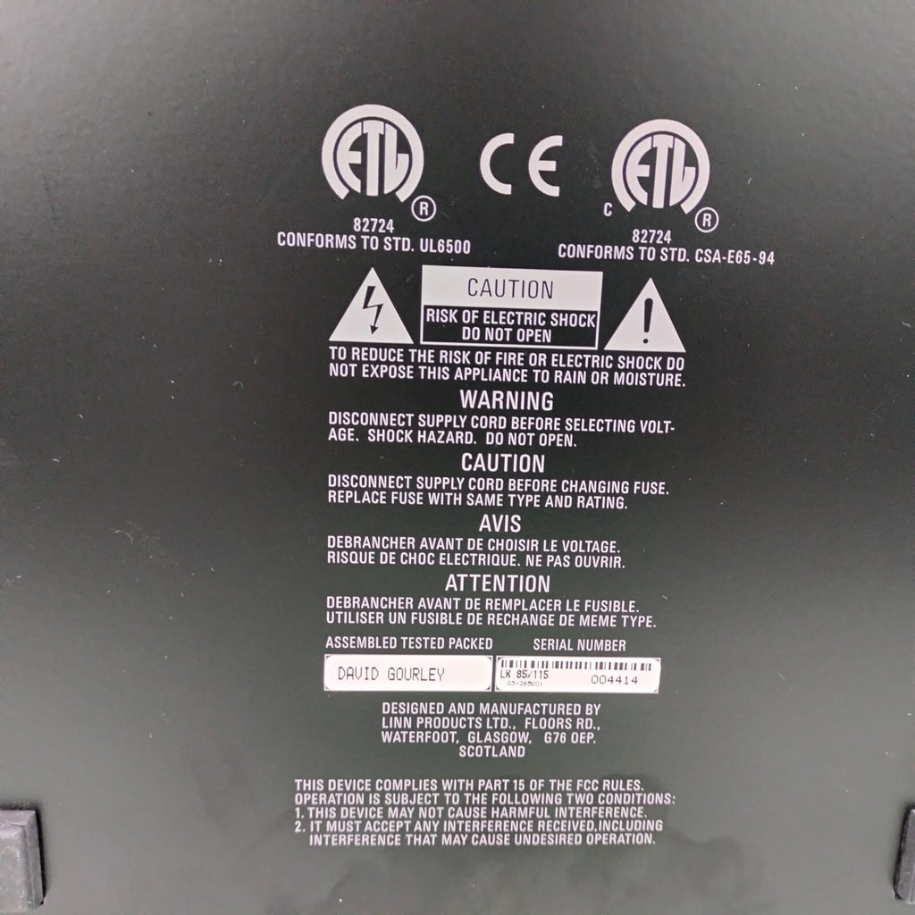 LINN LK85 STEREO POWER AMPLIFIER #003
