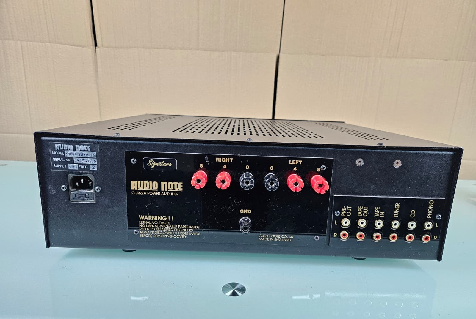 SERVICED AUDIO NOTE SORO PHONO SE SIGNATURE INTEGRATED VALVE AMPLIFIER