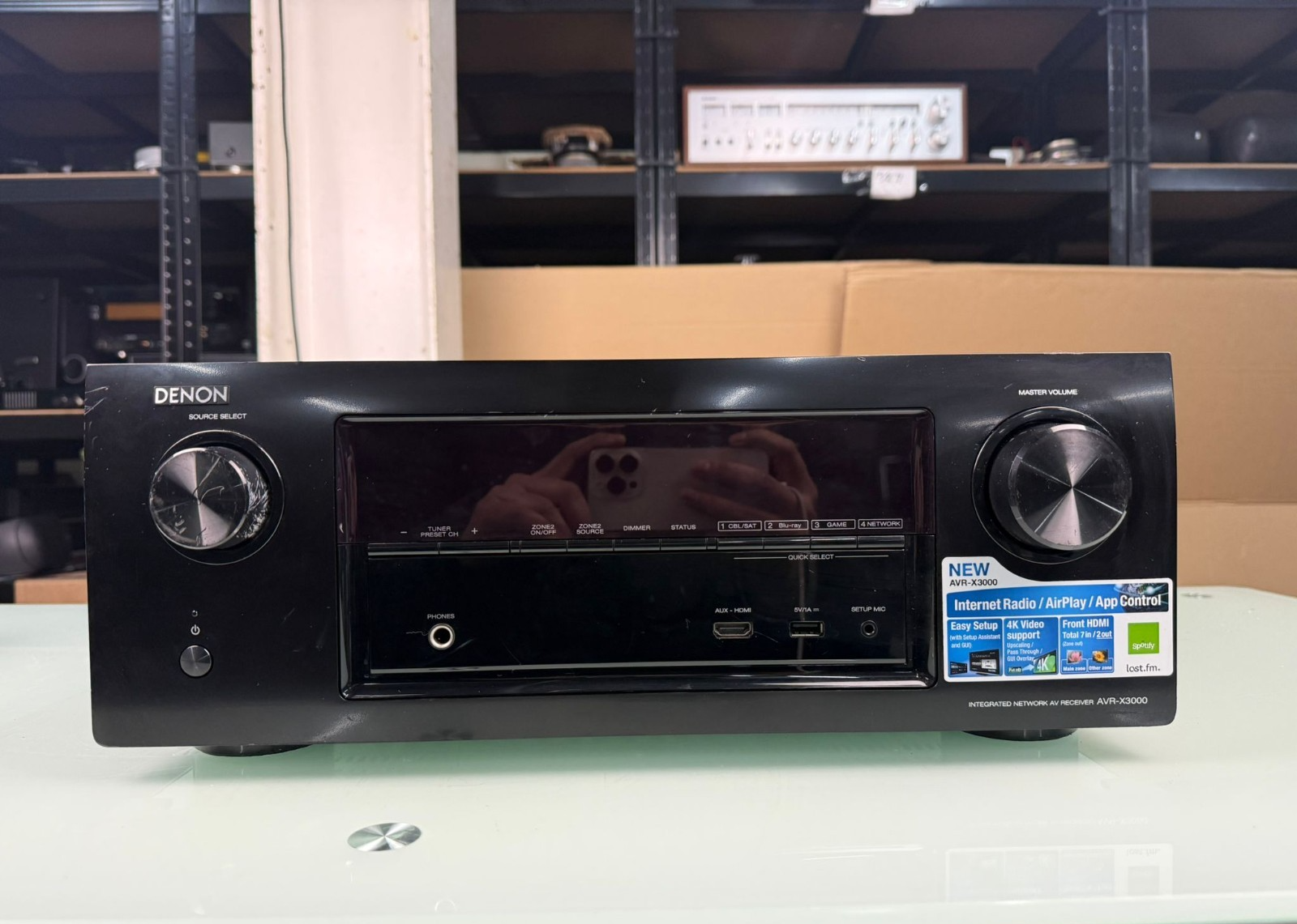 Denon AVR-X3000 7.1 Channel AV Receiver 150W 3D 4K NETWORK USB 7xHDMI Amplifier