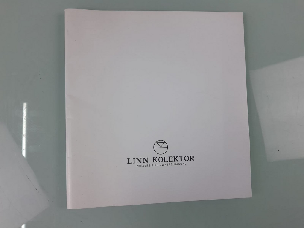 LINN KOLEKTOR PREAMPLIFIER OWNERS INSTRUCTIONAL MANUAL