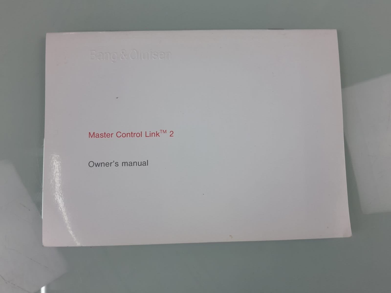 BANG & OLUFSEN B&O MASTER CONTROL LINK 2 OWNER'S MANUAL