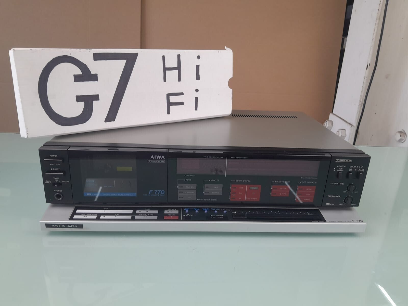 SERVICED AIWA F 770 STEREO CASSETTE DECK