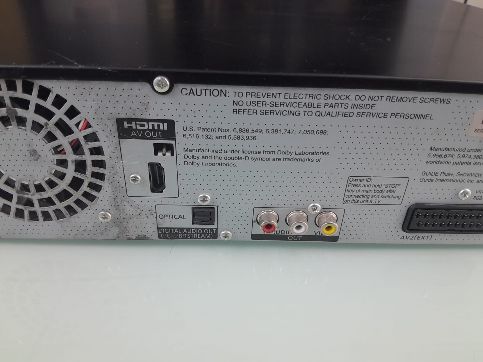 PANASONIC DMR EZ49V DVD RECORDER