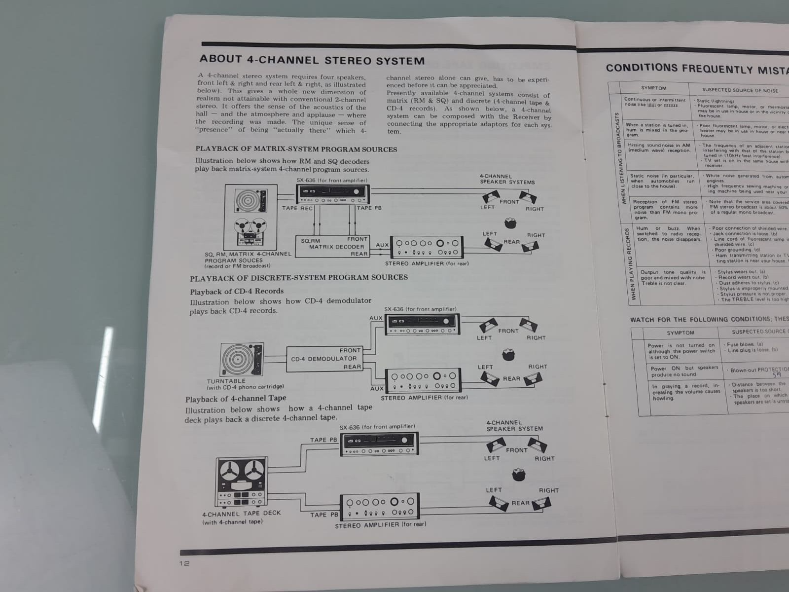 PIONEER SX 636 STEREO RECEIVER OPERATING INSTRUCTIONS / MANUAL