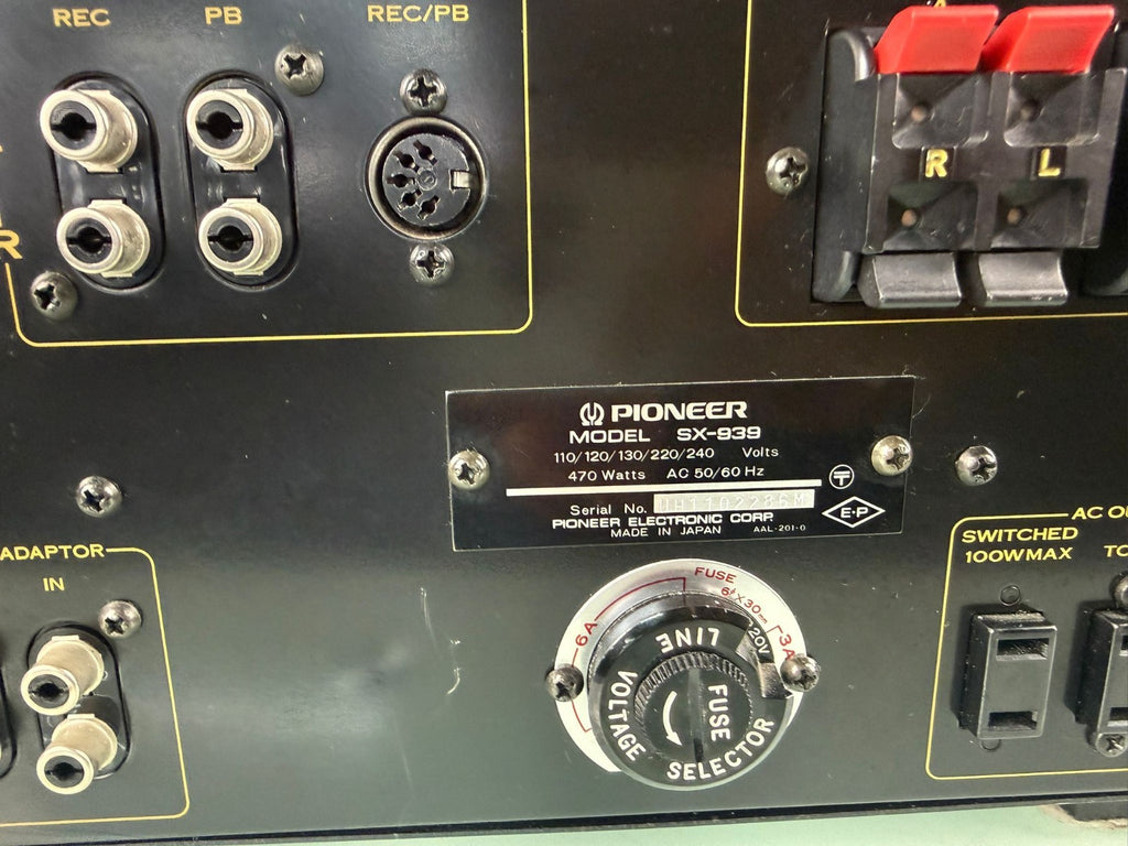 PIONEER SX 939 MONSTER STEREO RECEIVER