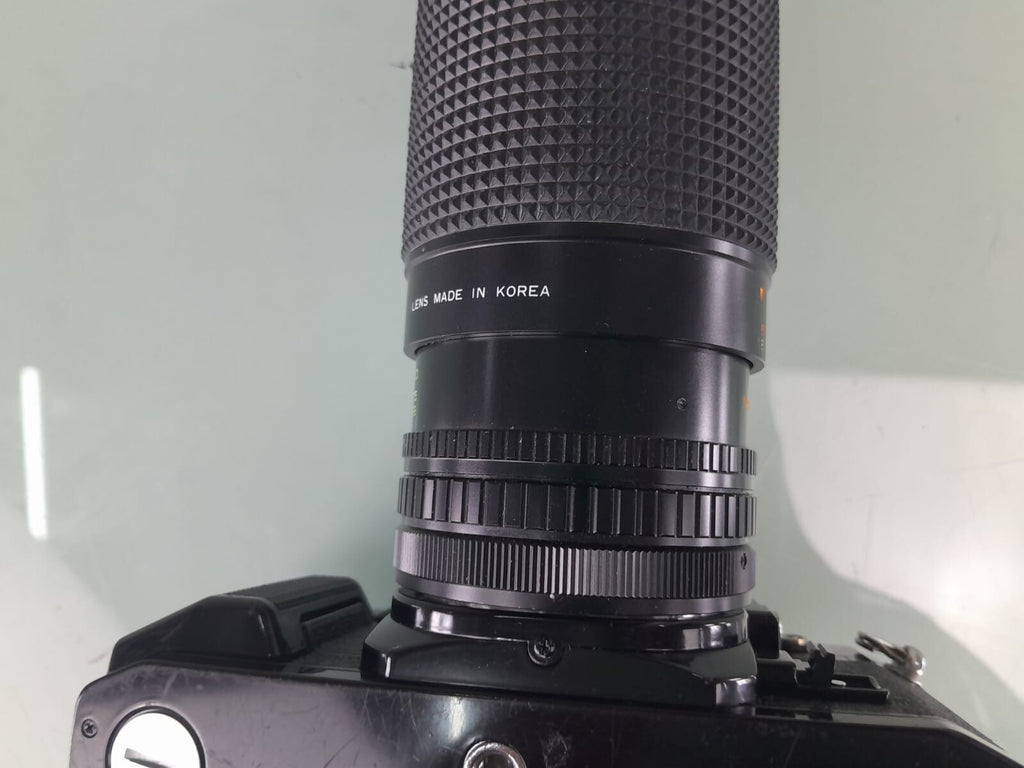 CANON A 1 SLR CAMERA WITH SIRIUS F=28-200MM 1:4.0-5.6 LENS