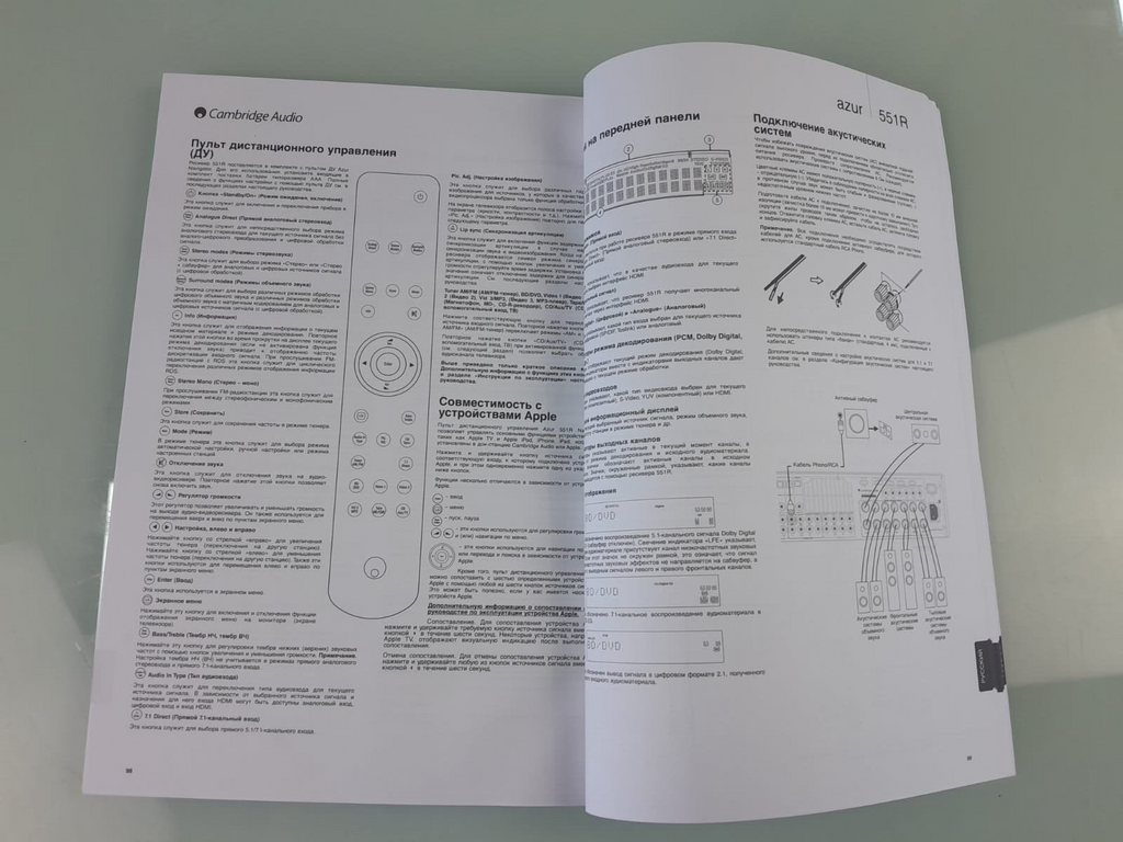 CAMBRIDGE AUDIO AZUR 551R MANUAL