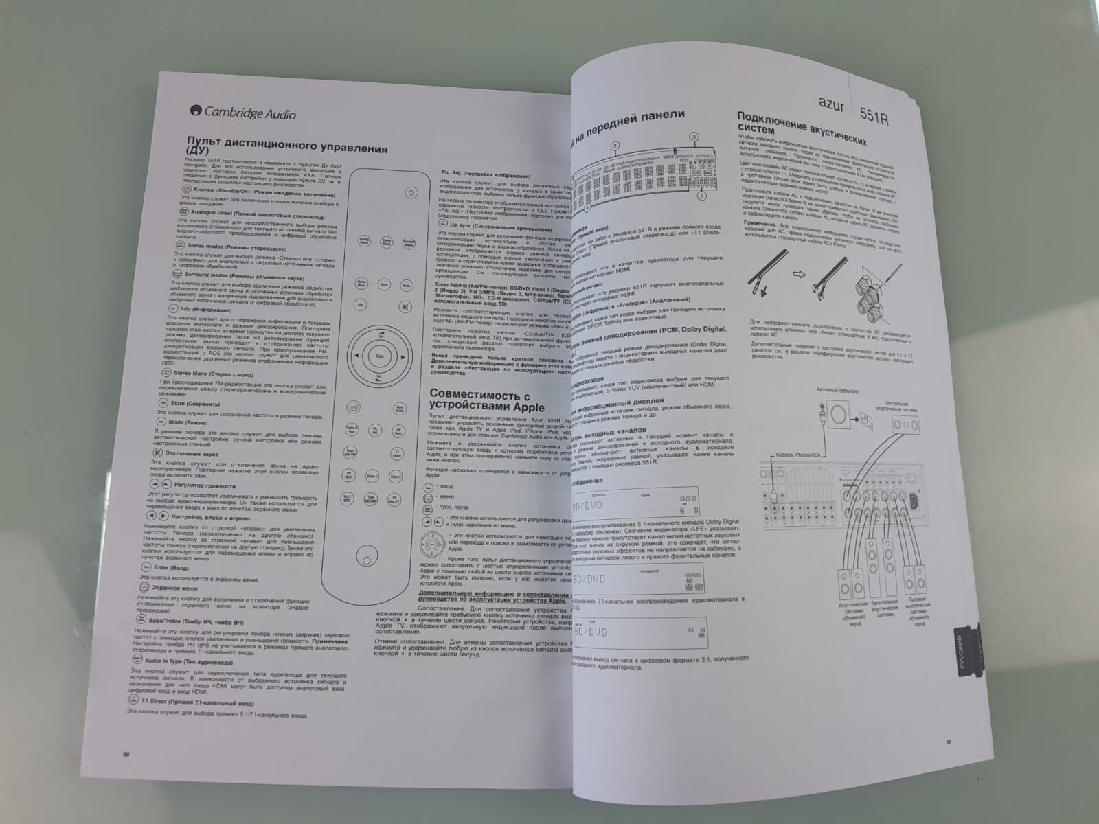 CAMBRIDGE AUDIO AZUR 551R MANUAL