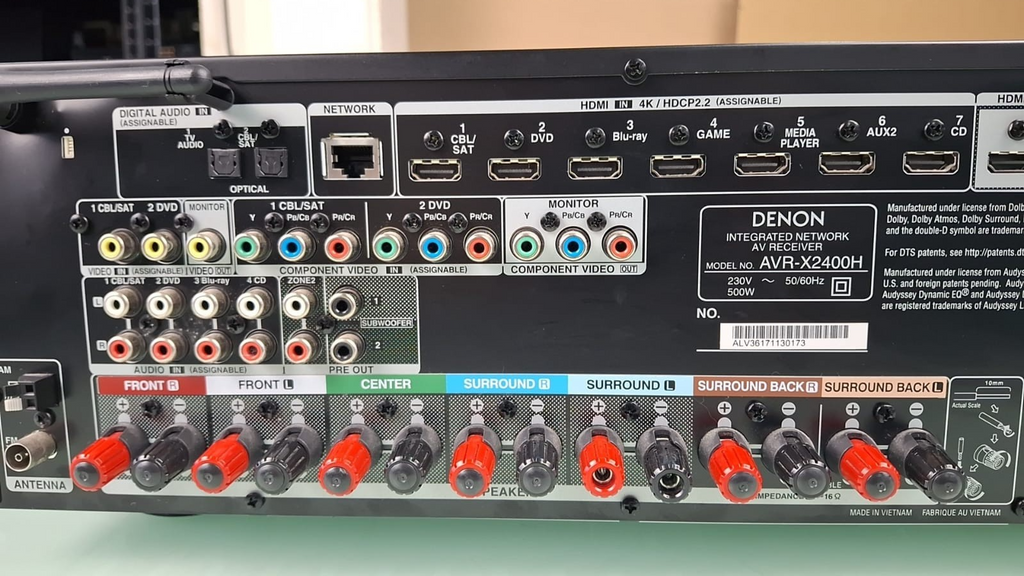 DENON AVR X2400H INTEGRATED NETWORK AV RECEIVER