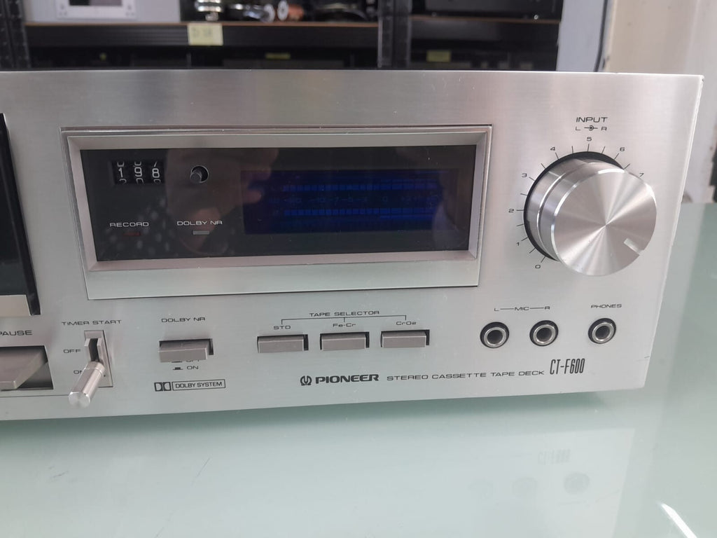 SERVICED PIONEER CT F600 STEREO CASSETTE TAPE DECK #002