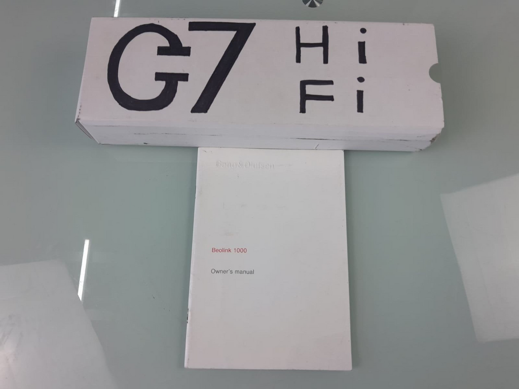 BANG & OLUFSEN B&O BEOLINK 1000 REMOTE CONTROL OWNER'S MANUAL