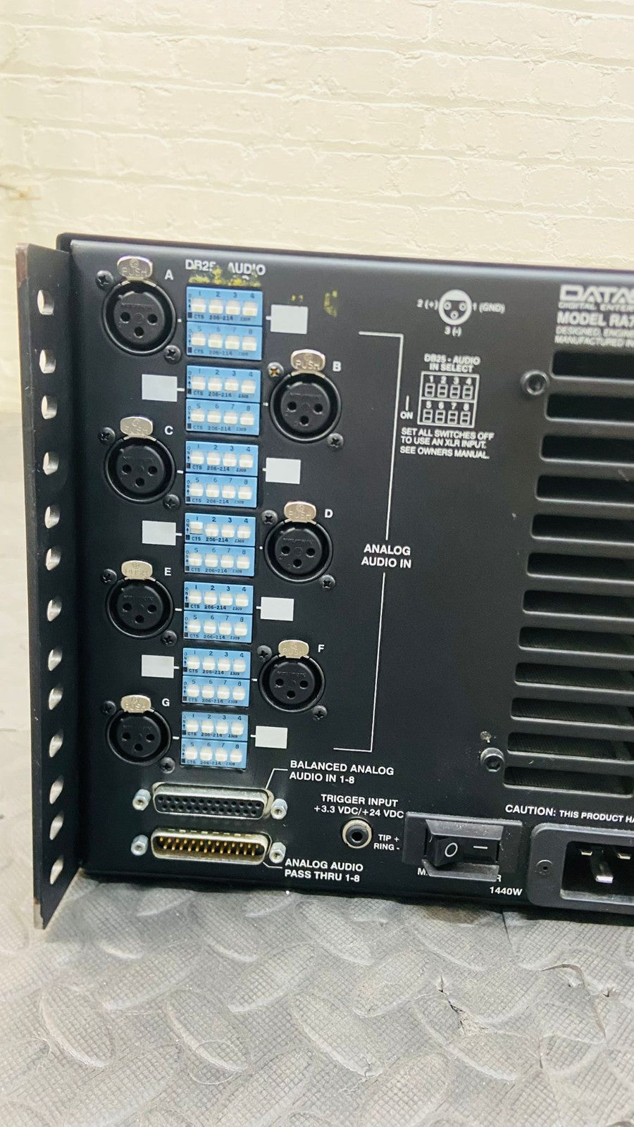 DATASAT RA7300 POWER AMPLIFIER