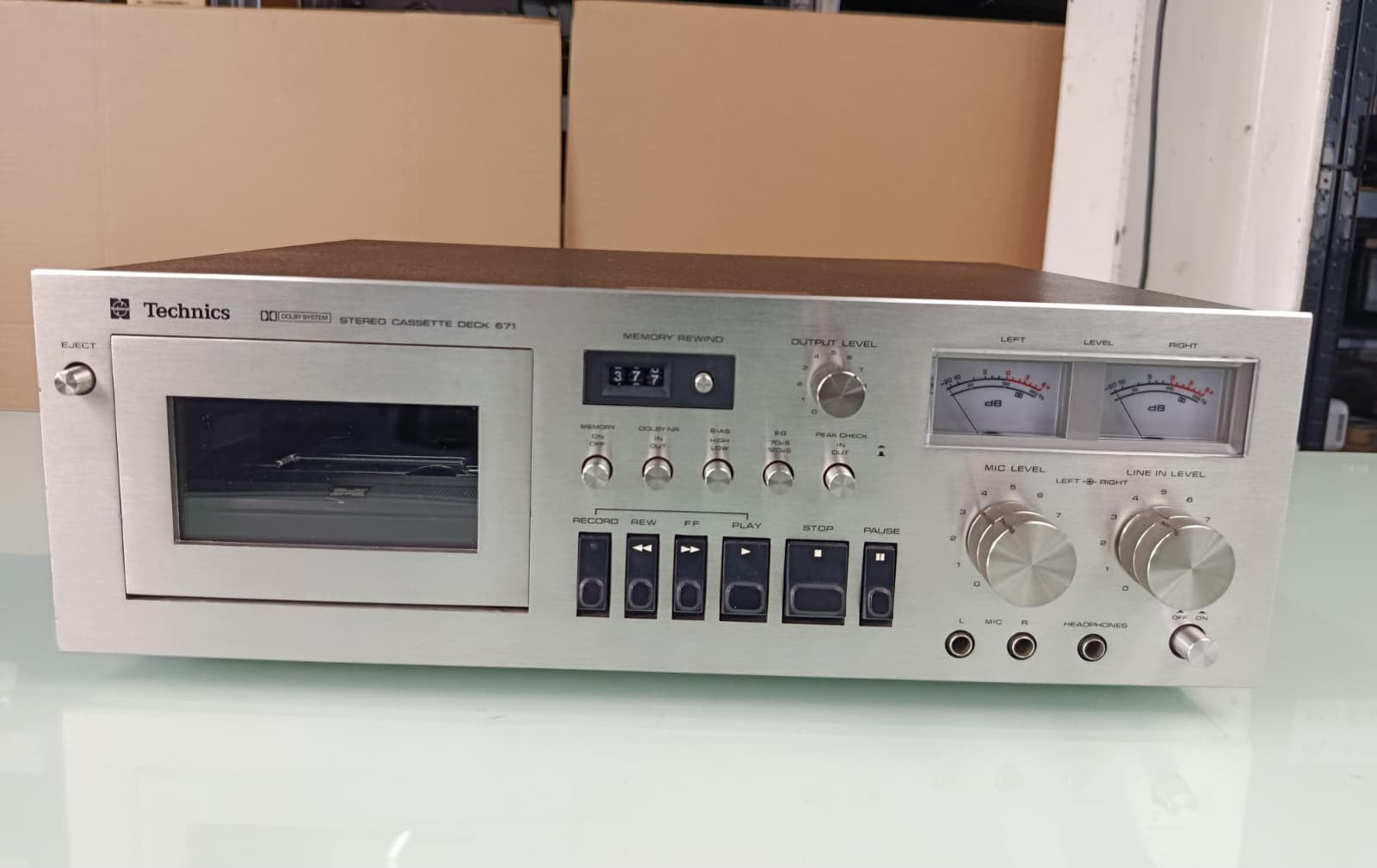 SERVICED !! TECHNICS 671 STEREO CASSETTE DECK