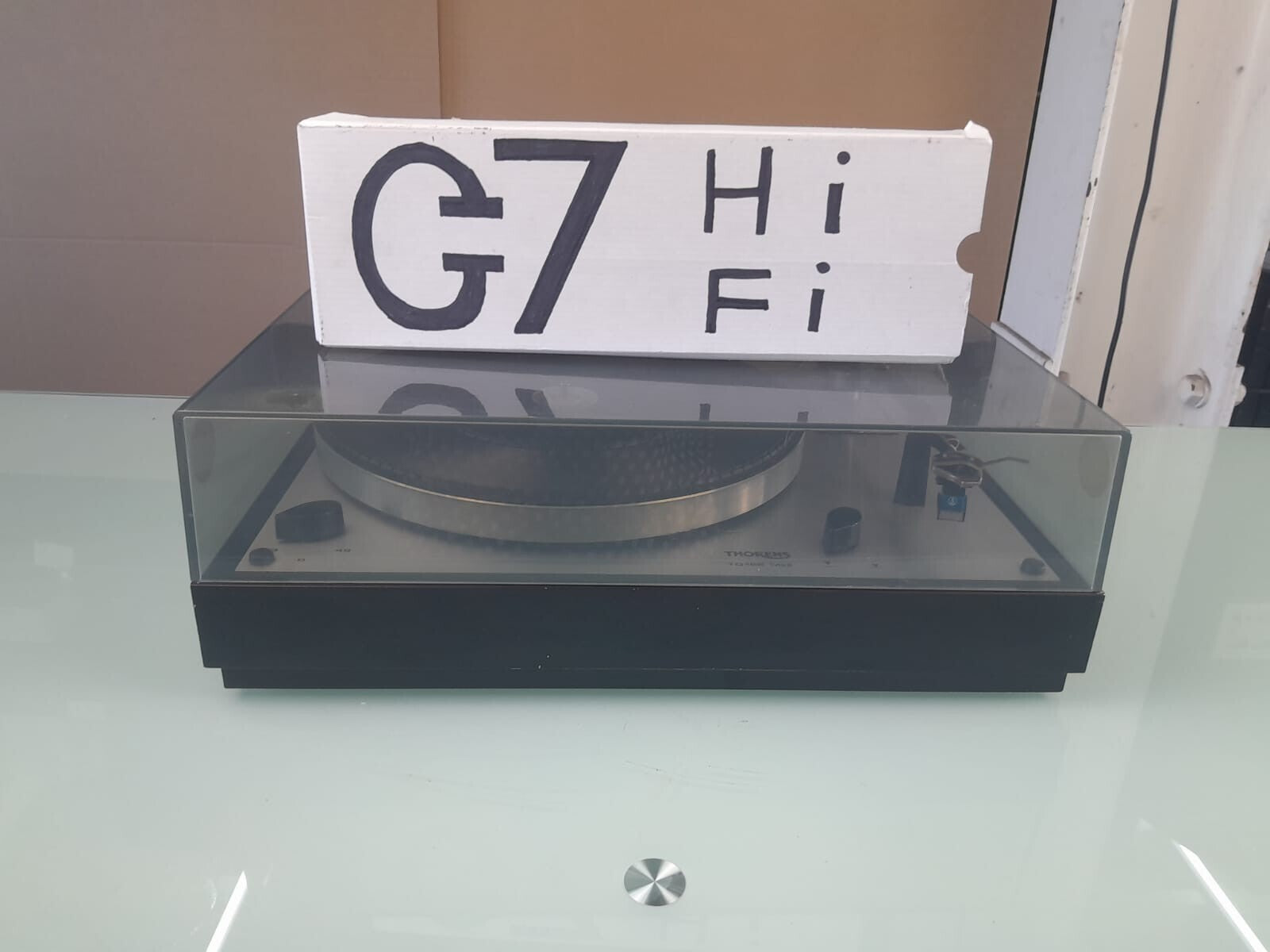 THORENS TD 166 MKII AUDIO TECHNICA CARTRIDGE TURNTABLE