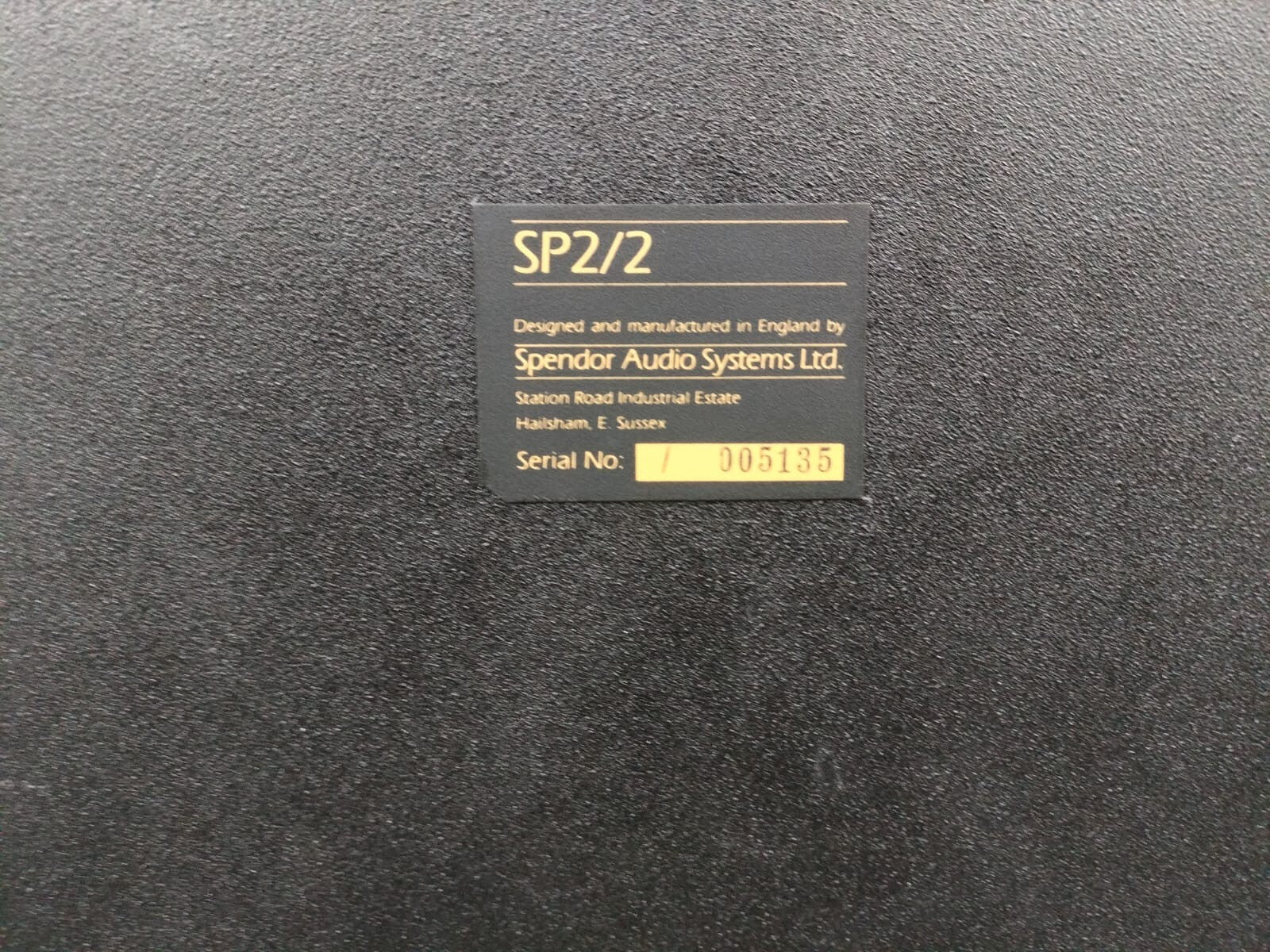 SPENDOR SP 2/2 SPEAKERS