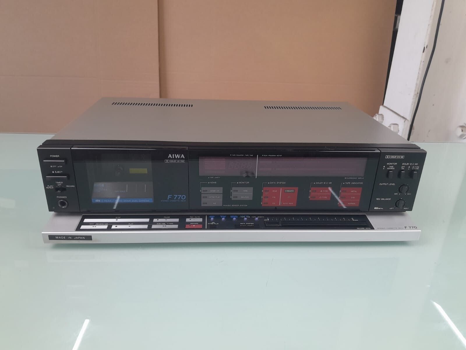 SERVICED AIWA F 770 STEREO CASSETTE DECK