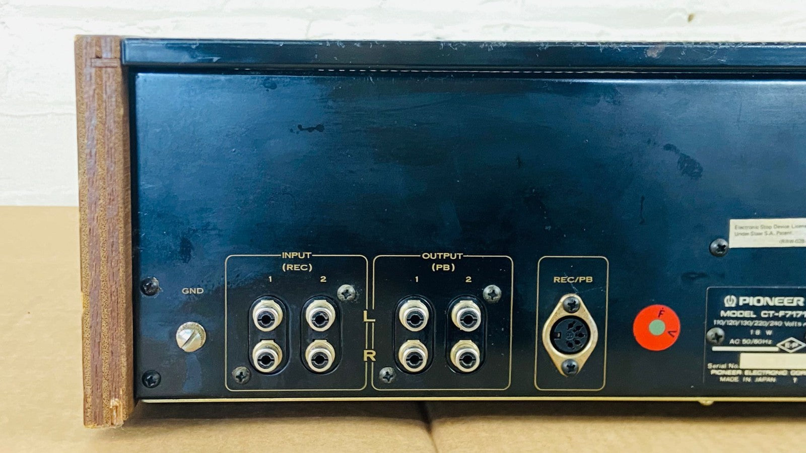 SERVICED PIONEER CT F7171 STEREO CASSETTE TAPE DECK