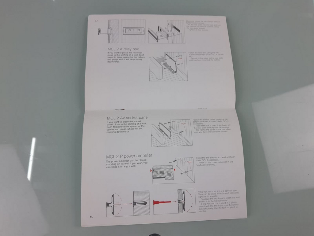 BANG & OLUFSEN B&O MASTER CONTROL LINK 2 INSTALLATION GUIDE