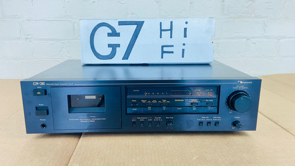 SERVICED NAKAMICHI CR 3E DISCRETE HEAD CASSETTE DECK
