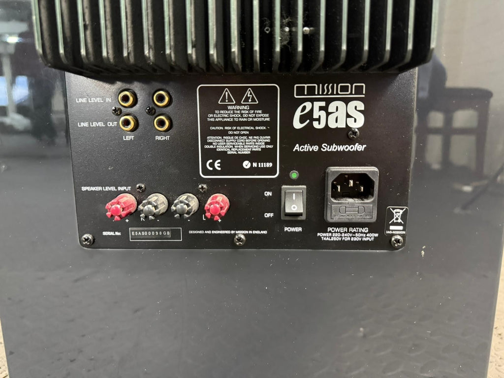 MISSION E5AS ACTIVE SUBWOOFER WITH REMOTE