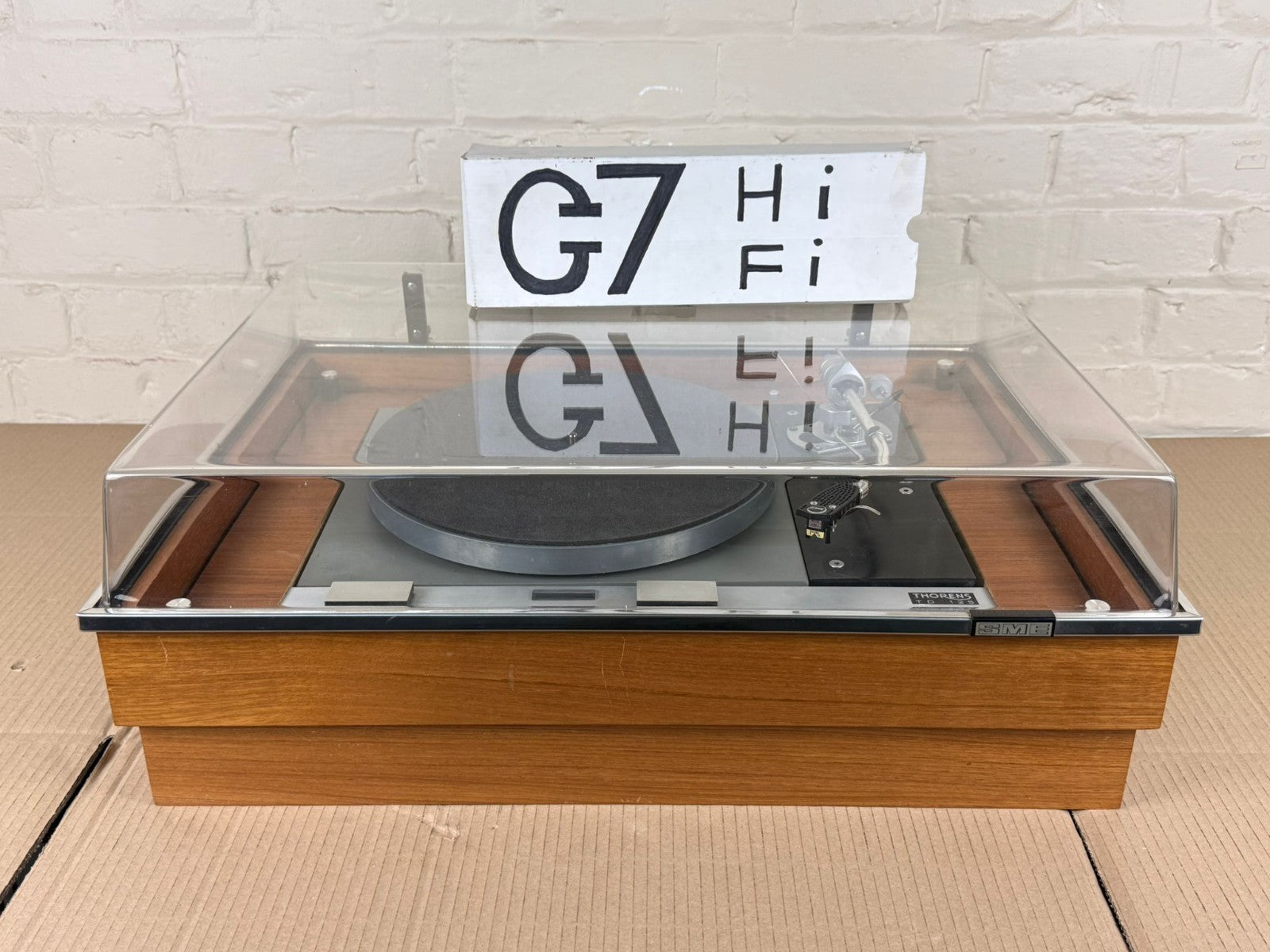 THORENS TD 125 TURNTABLE WITH SME 3009 TONEARM & SHURE M75E CARTRIDGE