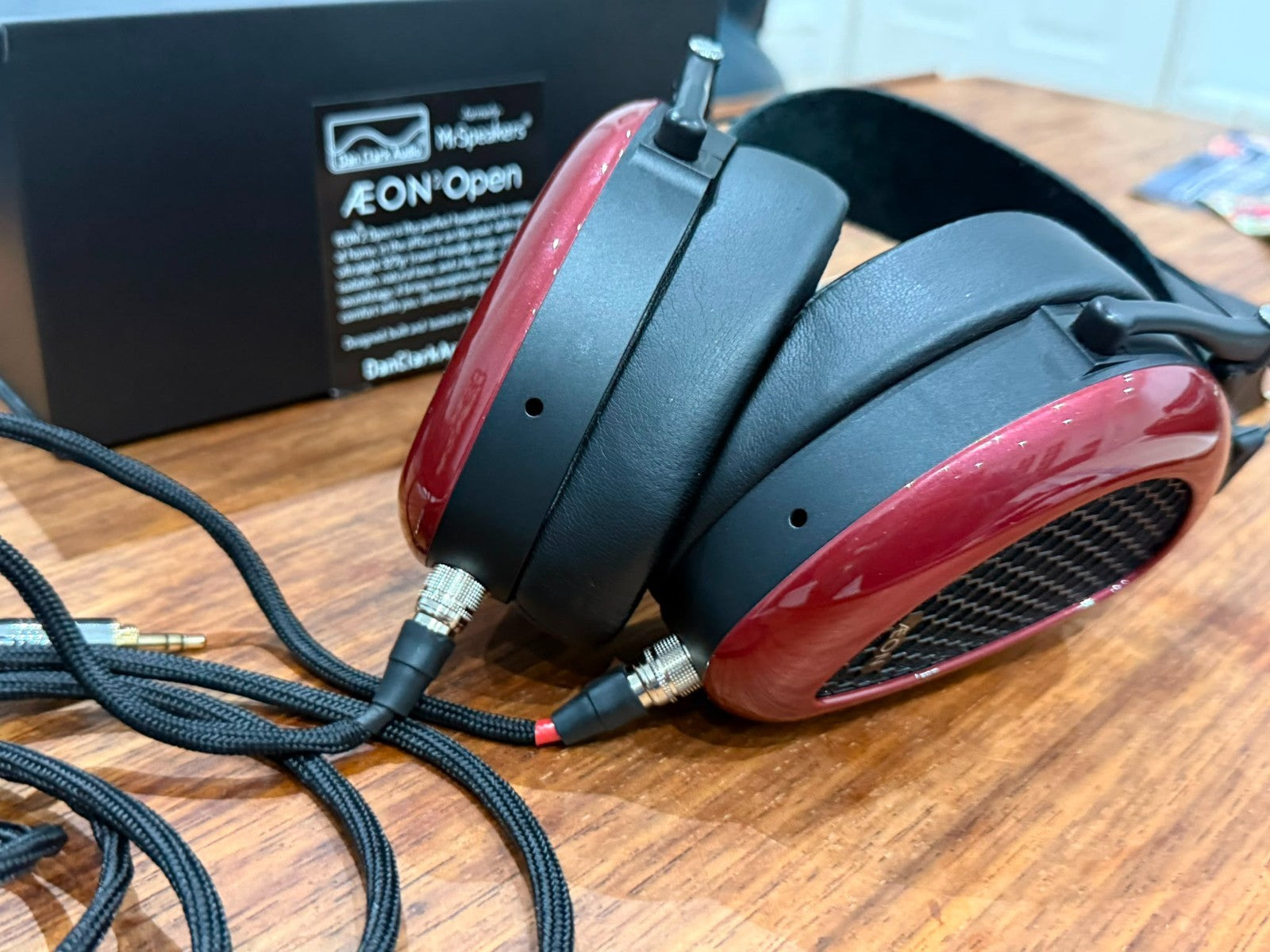 DAN CLARK AUDIO MRSPEAKERS AE ON 2 OPEN HEADPHONES