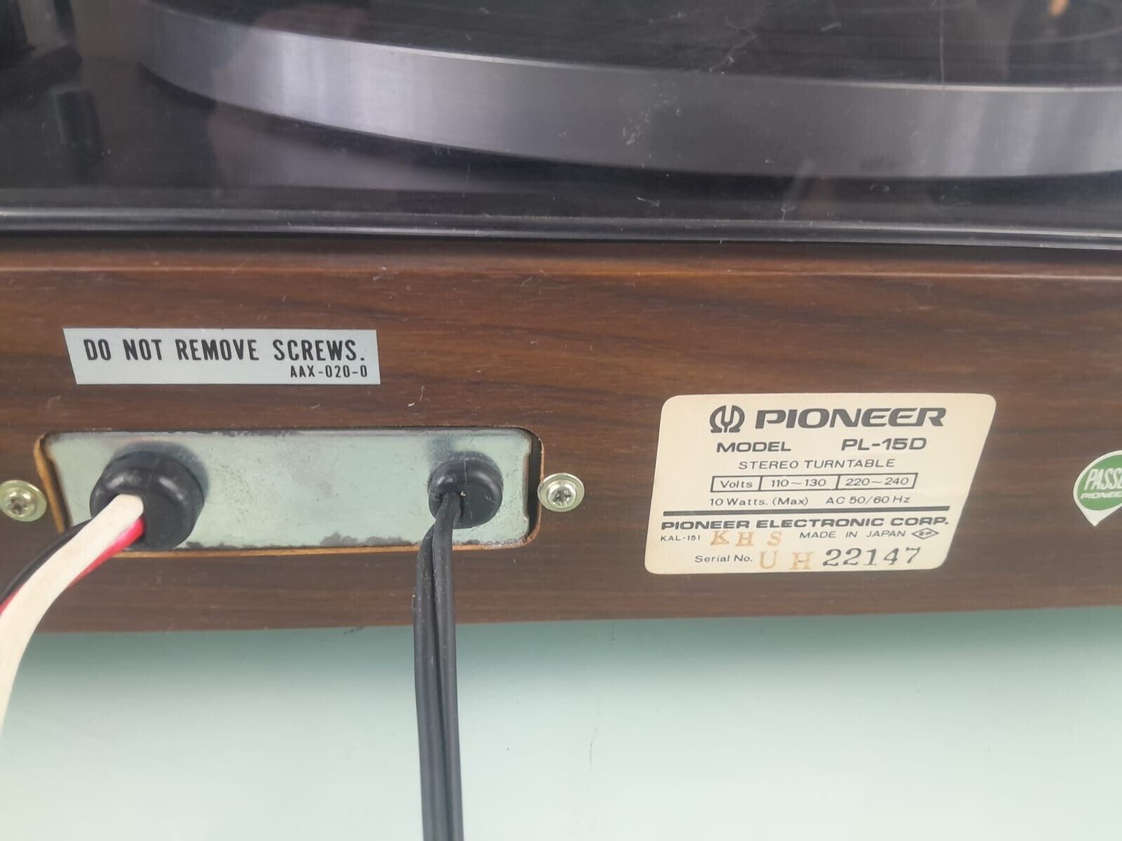 PIONEER PL 15D STEREO TURNTABLE