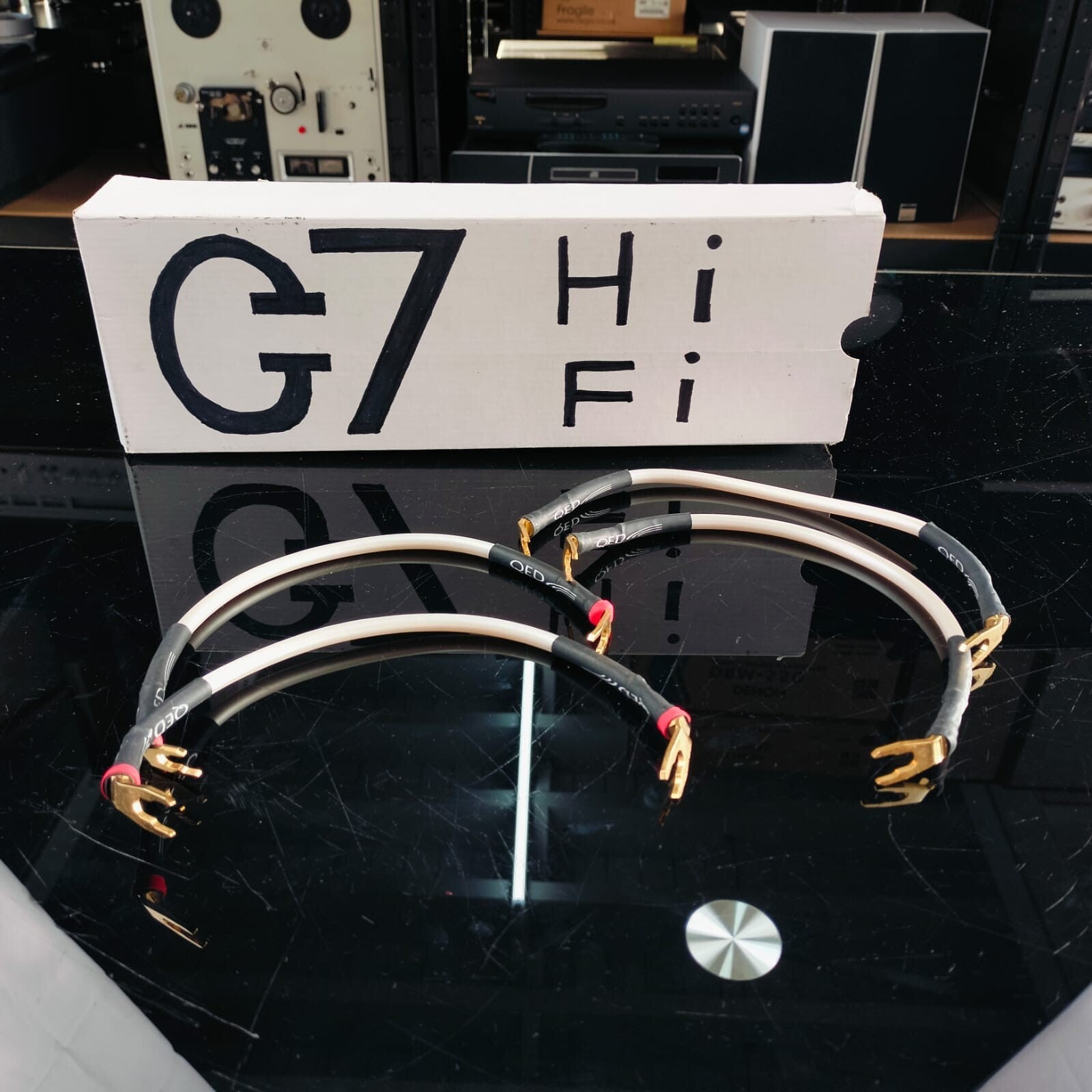 QED X-TUBE BIWIRE SPEAKER CONNECTORS CABLE